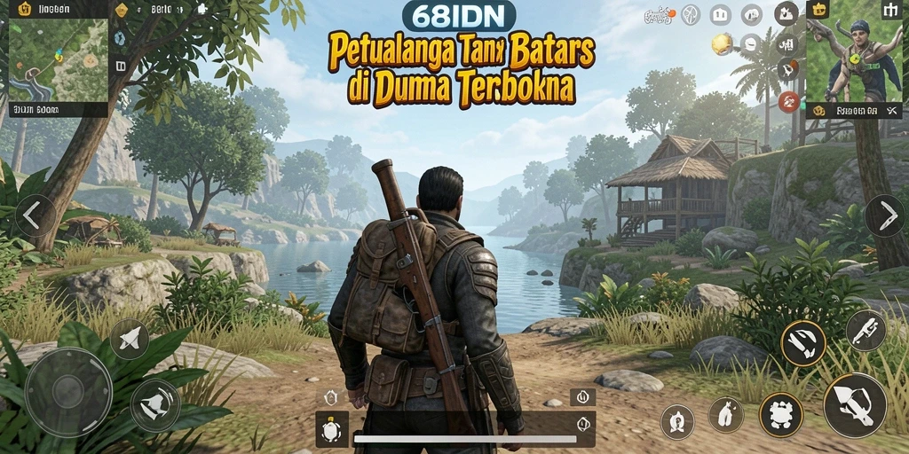 Tampilan gameplay Open World yang menakjubkan di 68IDN.
