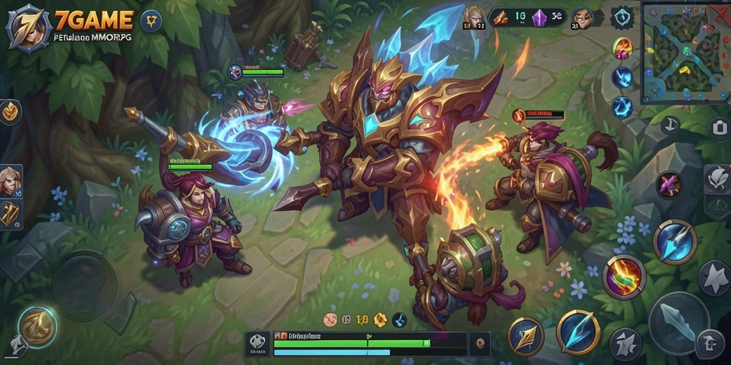 Tampilan gameplay epik dan aksi seru di dunia MMORPG.
