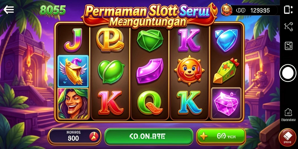 Tampilan gameplay Slot dari 8055 yang seru dan menarik.