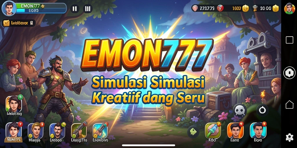 Tampilan gameplay Simulation yang menarik dan interaktif dari EMON777.