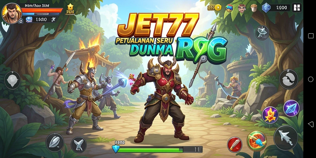 Tampilan gameplay menarik dari JET77 dalam aksi RPG yang mendebarkan.
