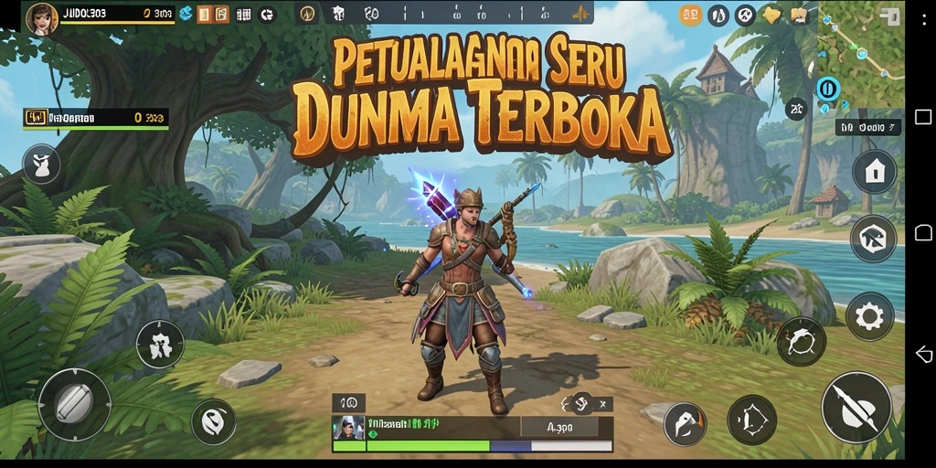 Screenshot gameplay JUDOL303 menampilkan petualangan dalam dunia terbuka yang menakjubkan.