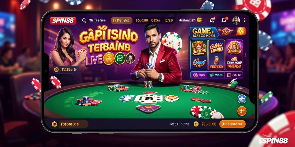 Tampilan gameplay SPIN88 yang mendebarkan di Live Casino.