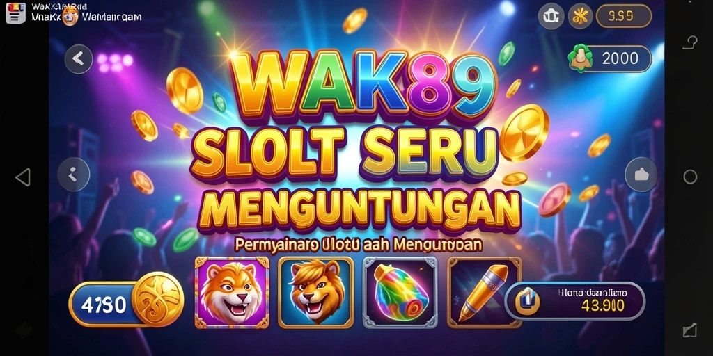 Tampilan gameplay WAK89 yang memikat dan penuh warna.